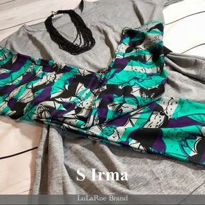 Lularoe S Gray Irma OS Leggings Halloween BATS